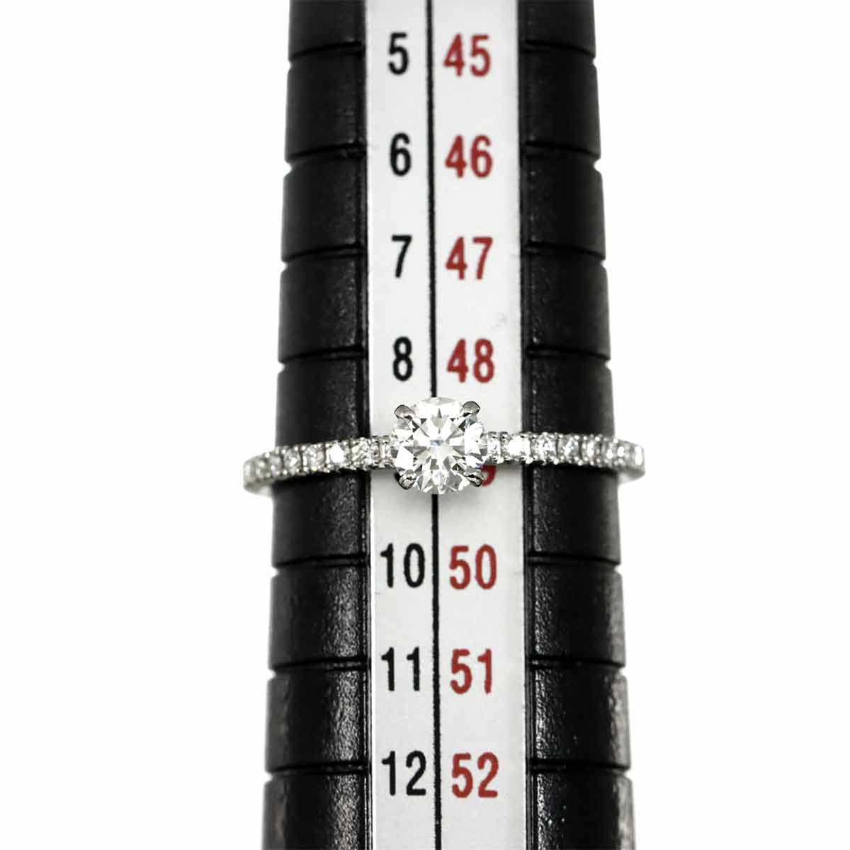 Half Diamond 0.30ct G/VVS1/VG Ring Pt size49 4.75-5(US)