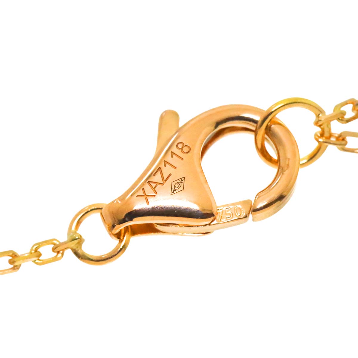 C De Diamond 0.22ct D/IF/3EX Necklace 18K Pink Gold 750