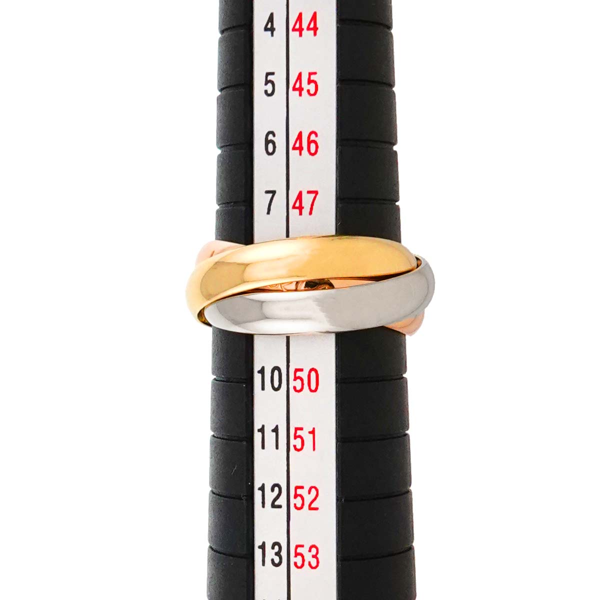 Trinity Ring MM 18K YG WG PG 750 Size49 4.75-5(US)