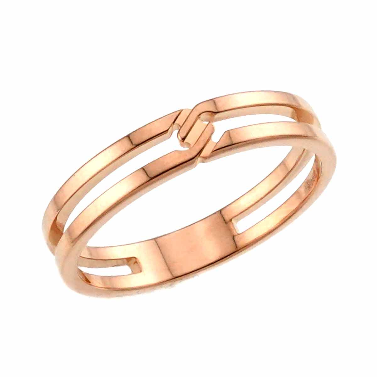Infinity Ring 18K PG Pink Gold 750 Size17 7.5(US)