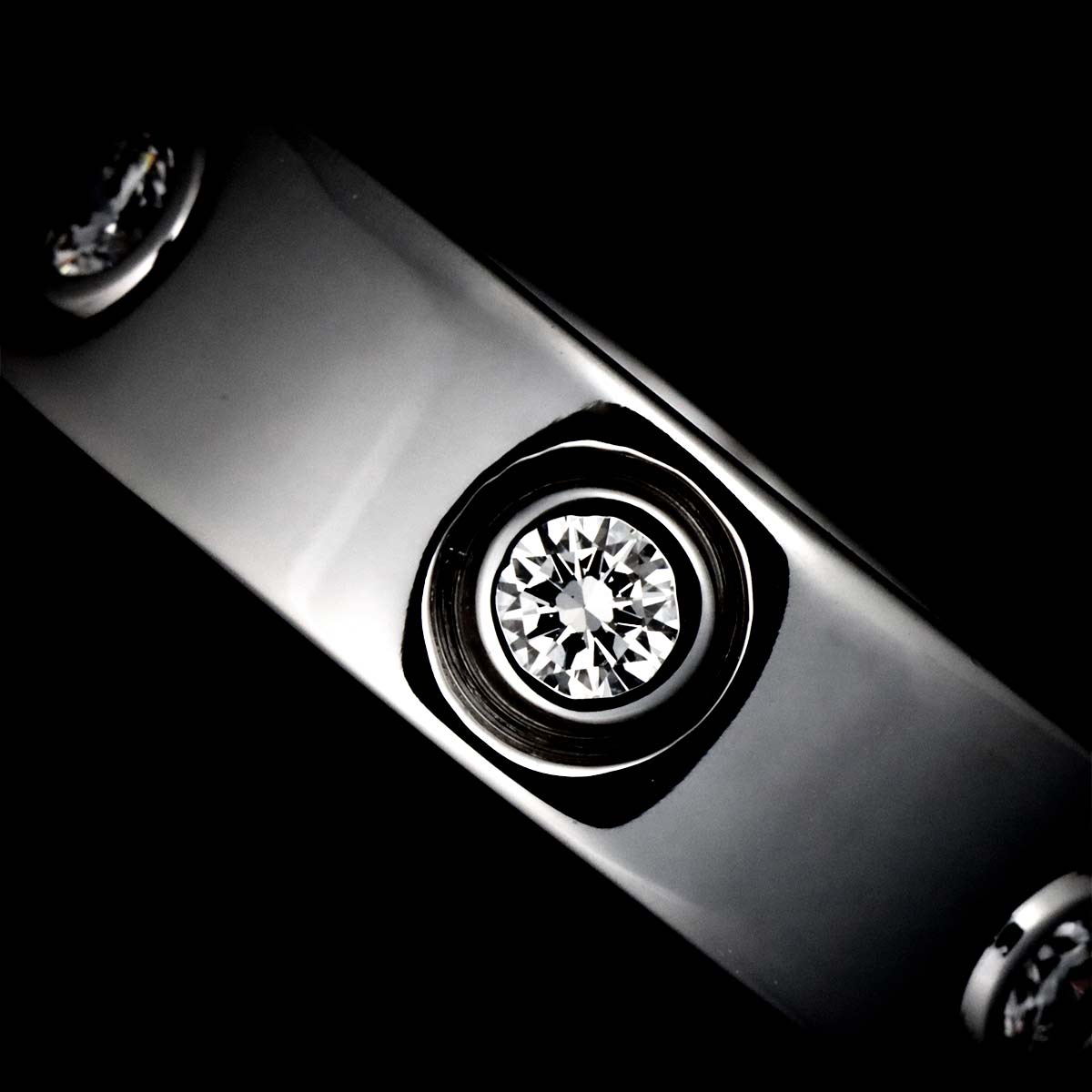 Love Ring Diamond 6P 18K White Gold 750 size49 4.5-4.75(US)