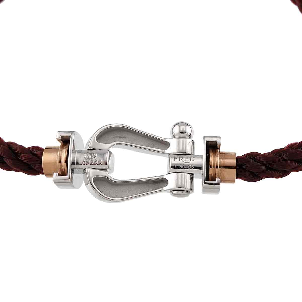 Force 10 LM Diamond Bracelet 18K WG 750 Steel size17 LM Diamond Bracelet 18K WG 750 Steel size17