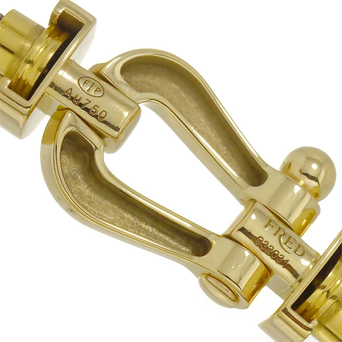 Force 10 Half Diamond Bracelet LM 18K YG 750 Steel Size14