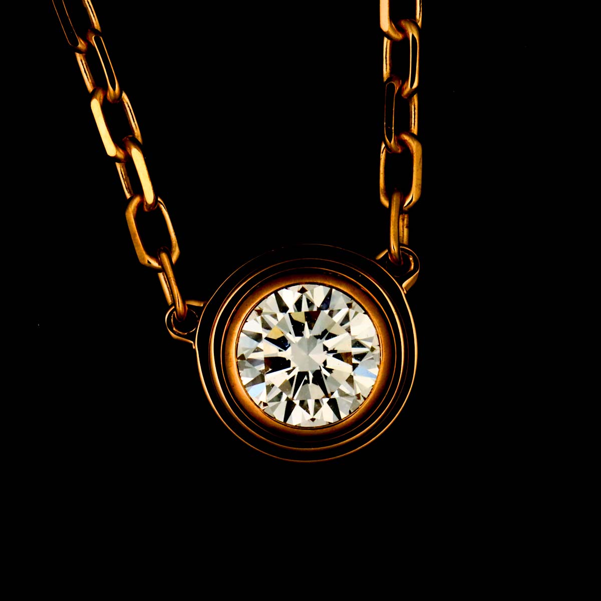 d'Amour Diamond Necklace LM 18K Pink Gold 750