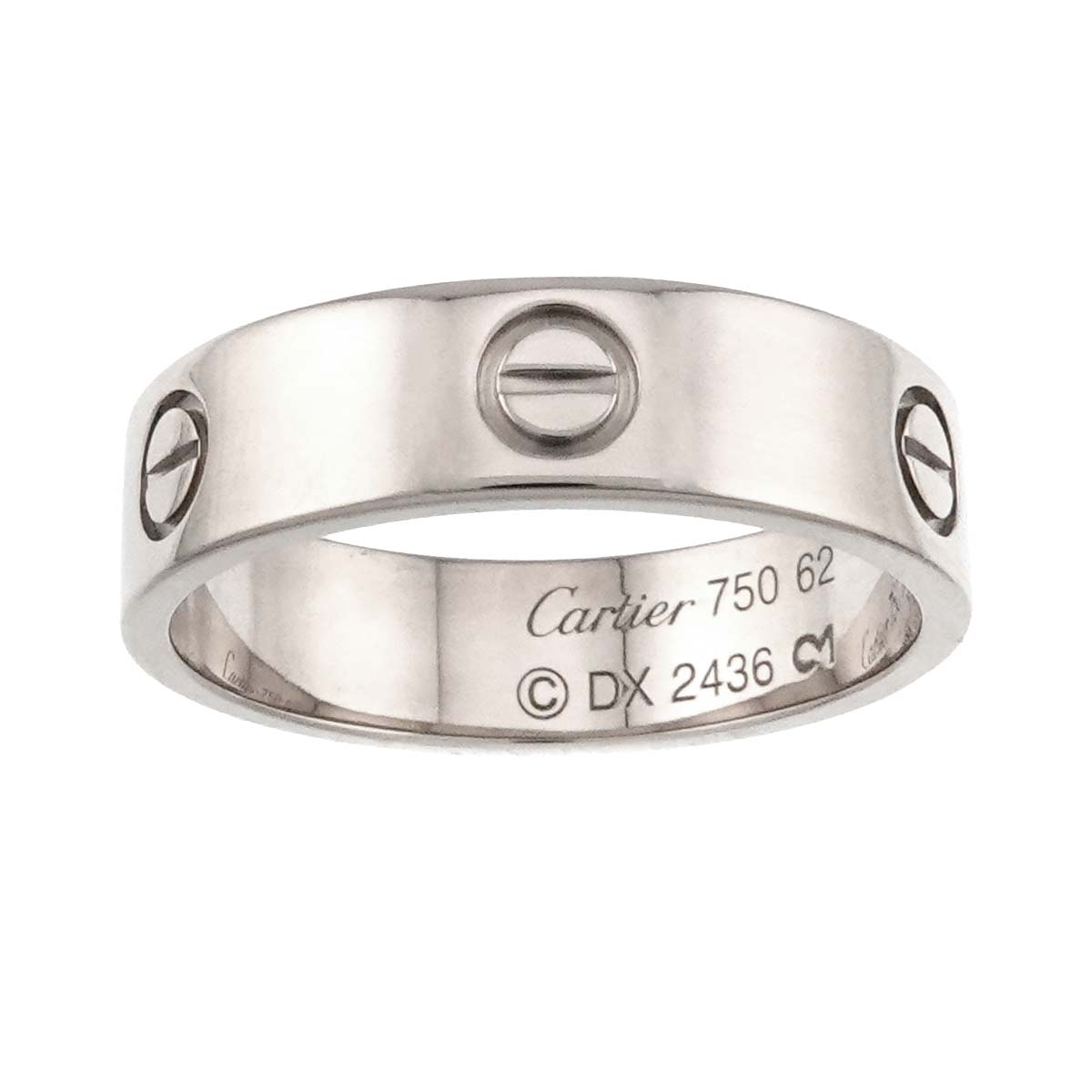 Love Ring 18K White Gold 750 size62 9.5-9.75(US)