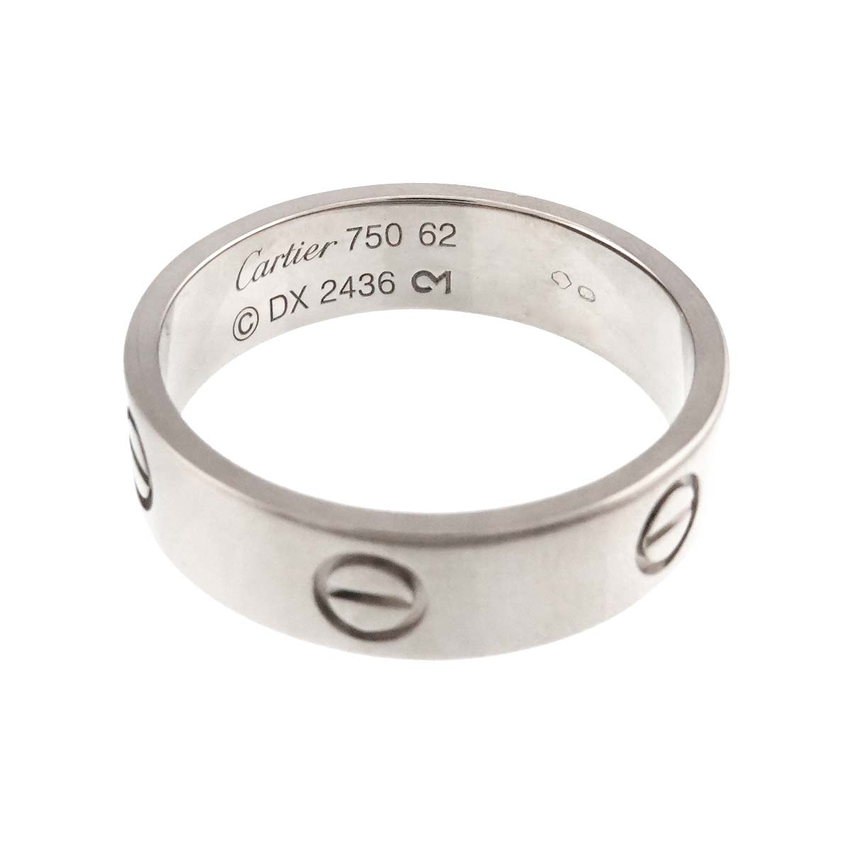 Love Ring 18K White Gold 750 size62 9.5-9.75(US)