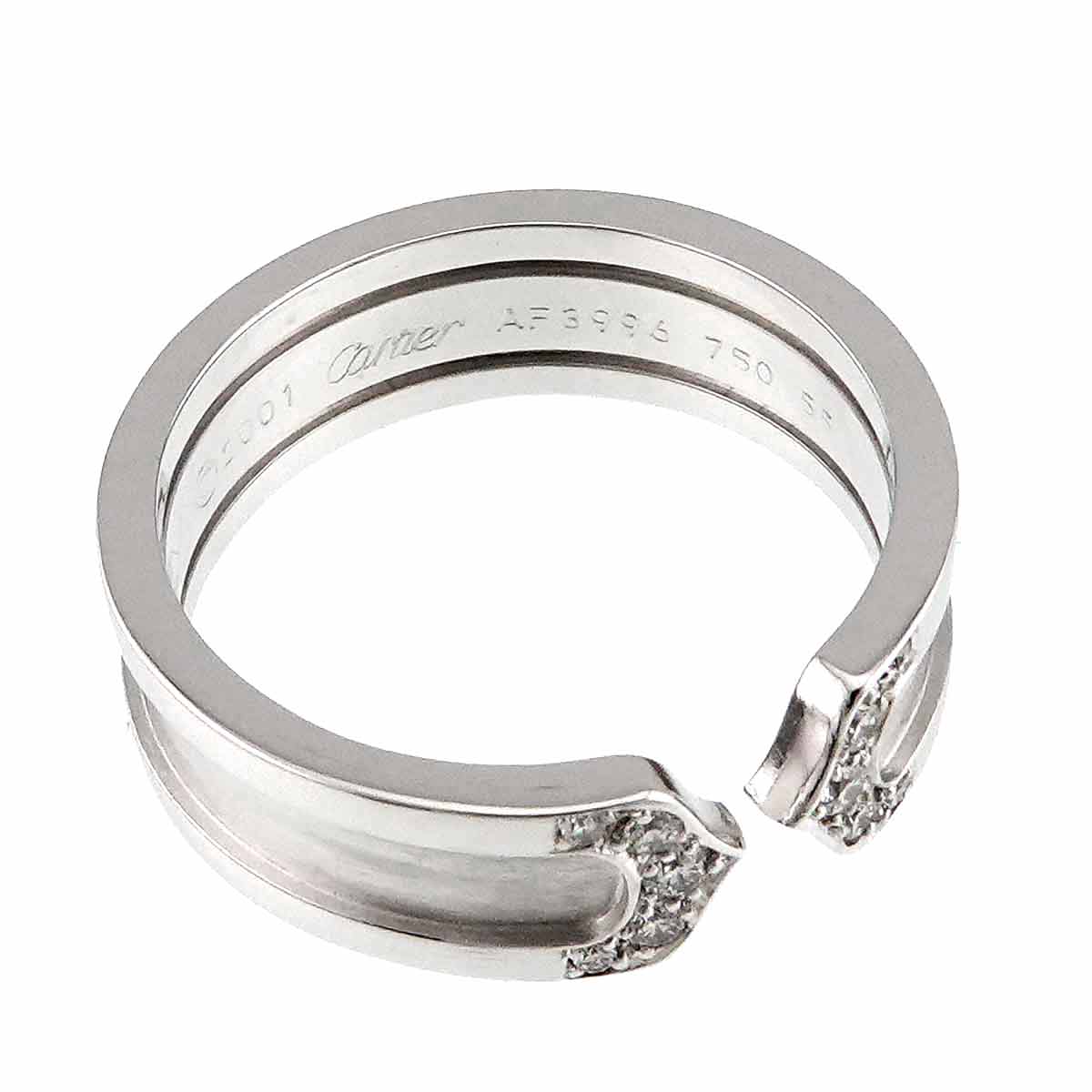 C2 Diamond SM Ring 18K WG 750 Size55 7.25(US)