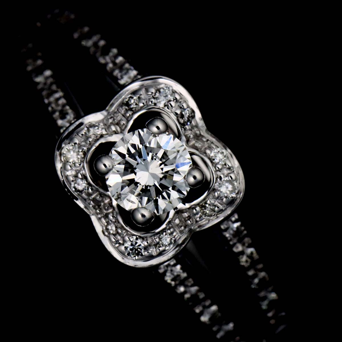 chance of Love Diamond Ring 18K WG 750 size5.5-5.75(US)