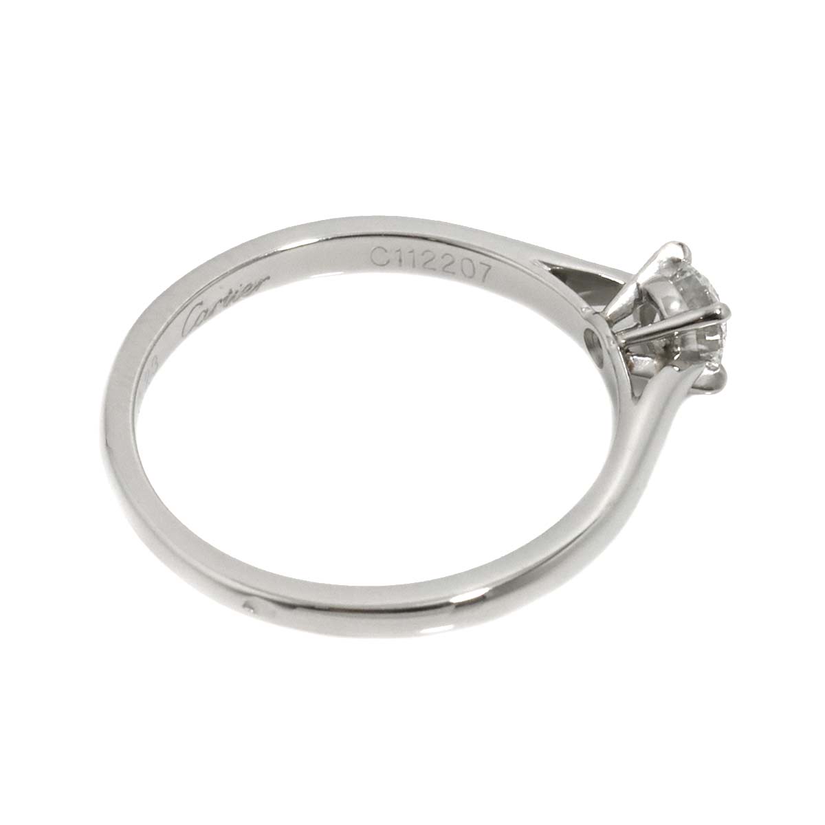 Diamond 0.23ct F/VVS2 Ring Pt Platinum size51 5.5-5.75(US)