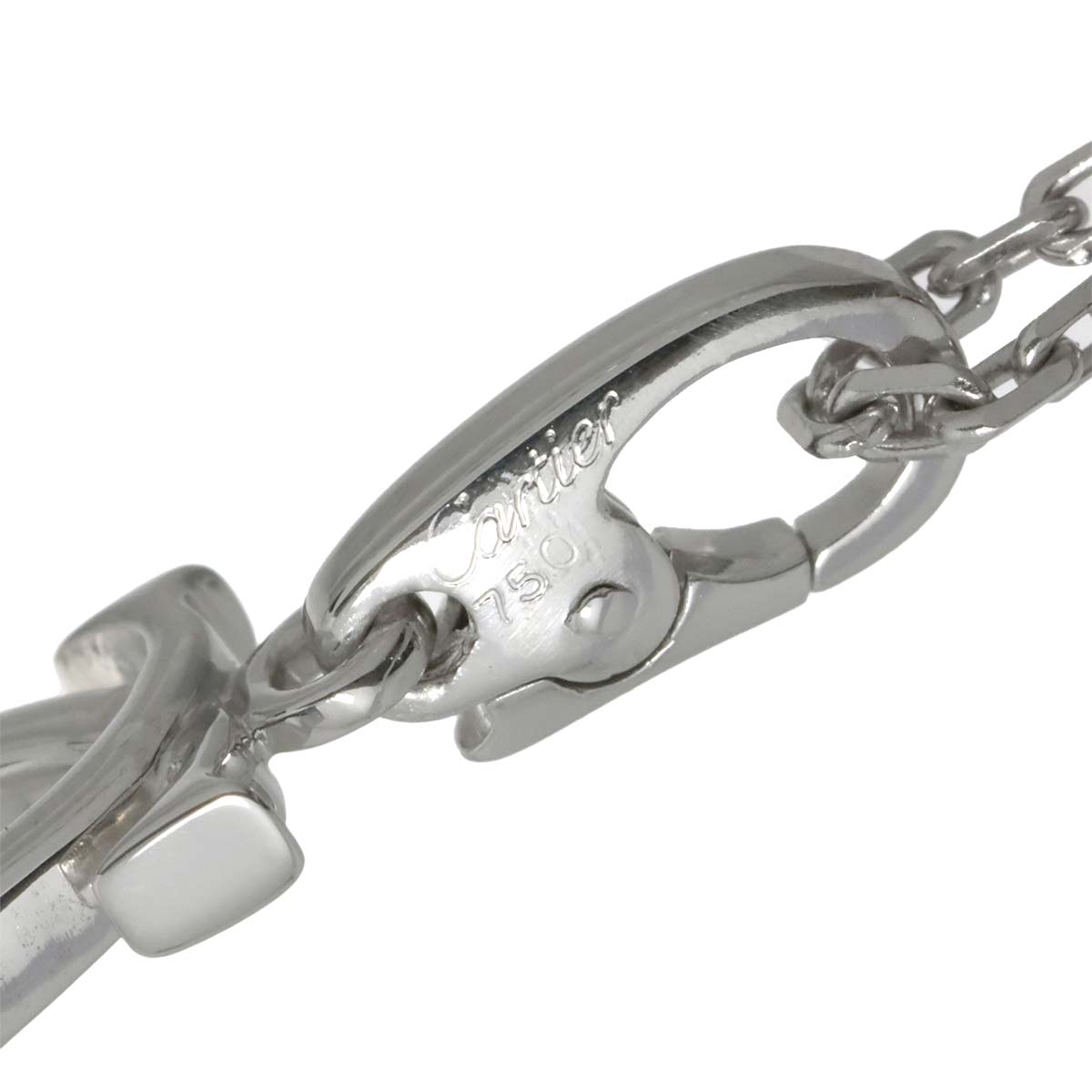 2C Charm Necklace 18K White Gold 750