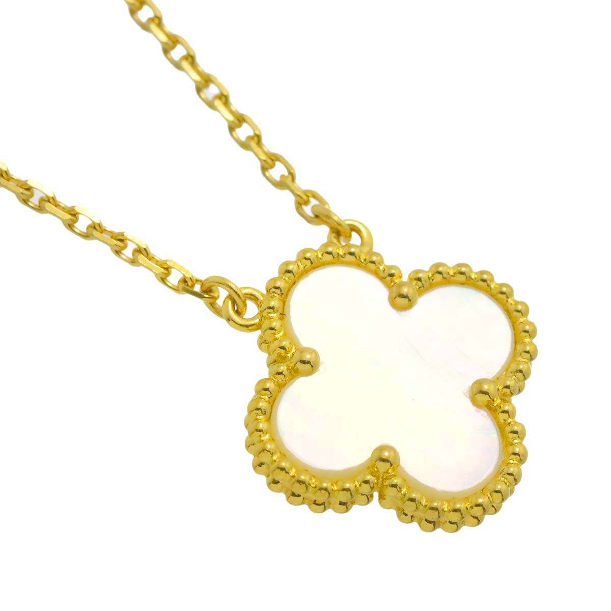 Vintage Alhambra MOP Necklace 18K YG 750