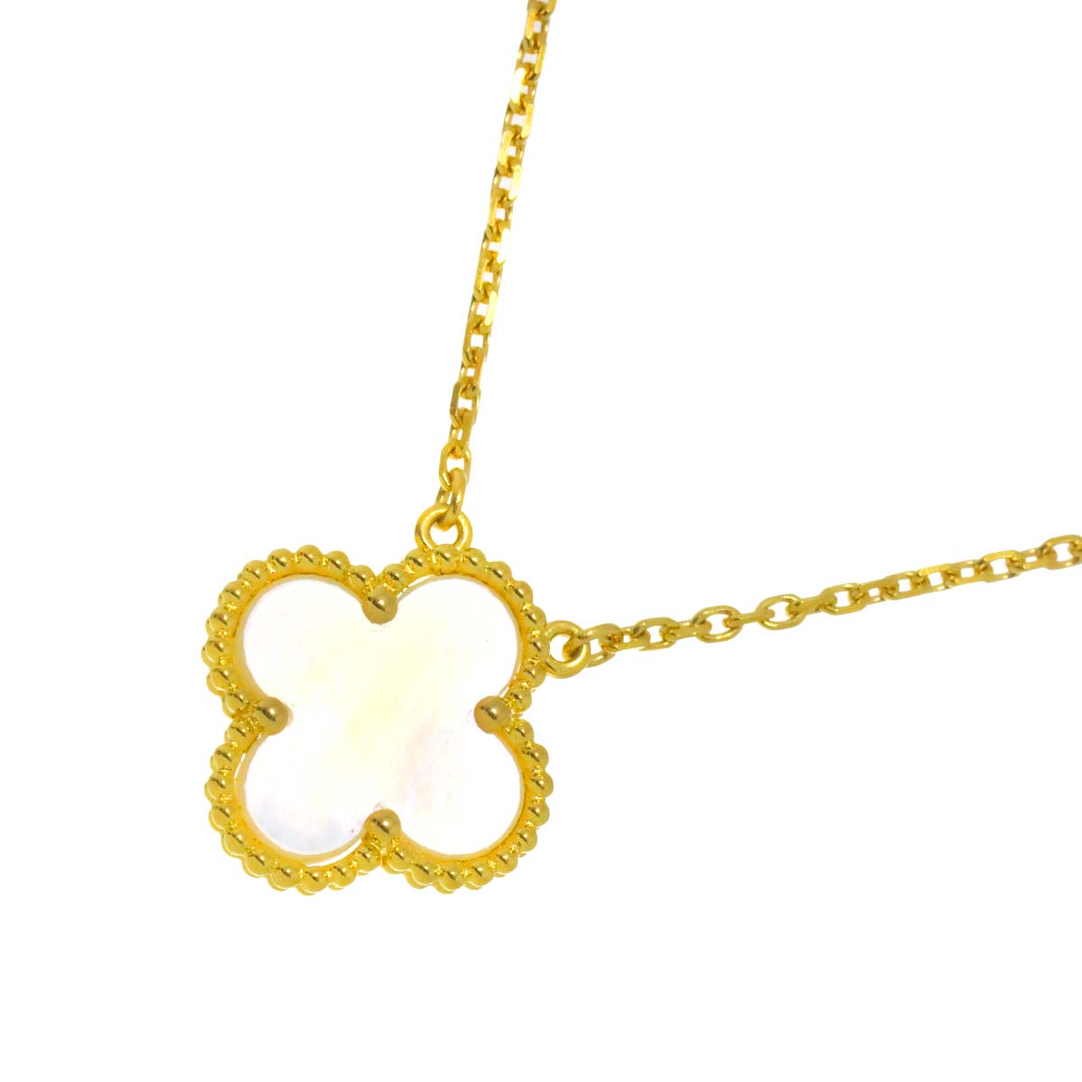 Vintage Alhambra MOP Necklace 18K YG 750