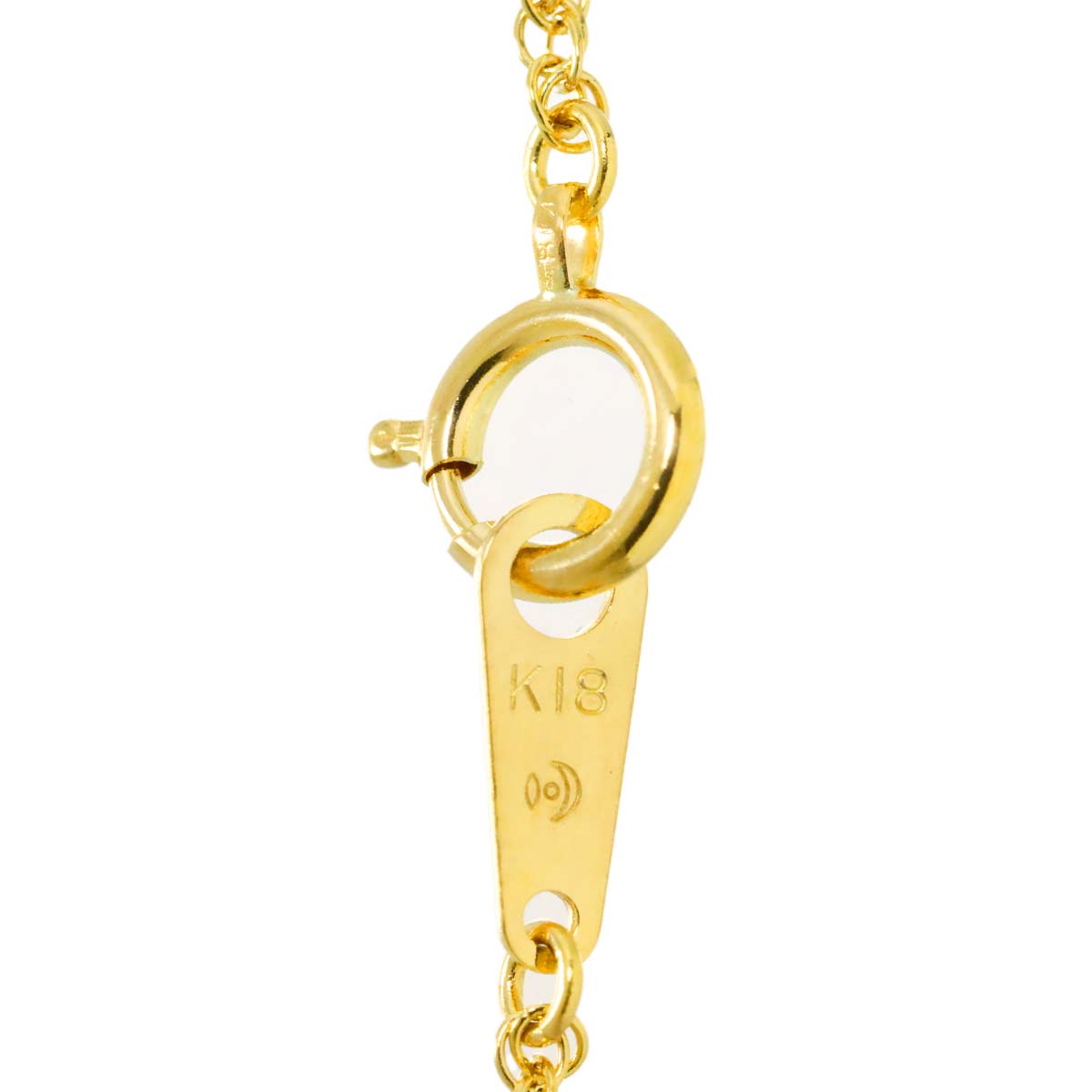 Akoya Pearl 6.2mm Diamond 0.05ct Necklace 18K YG 750