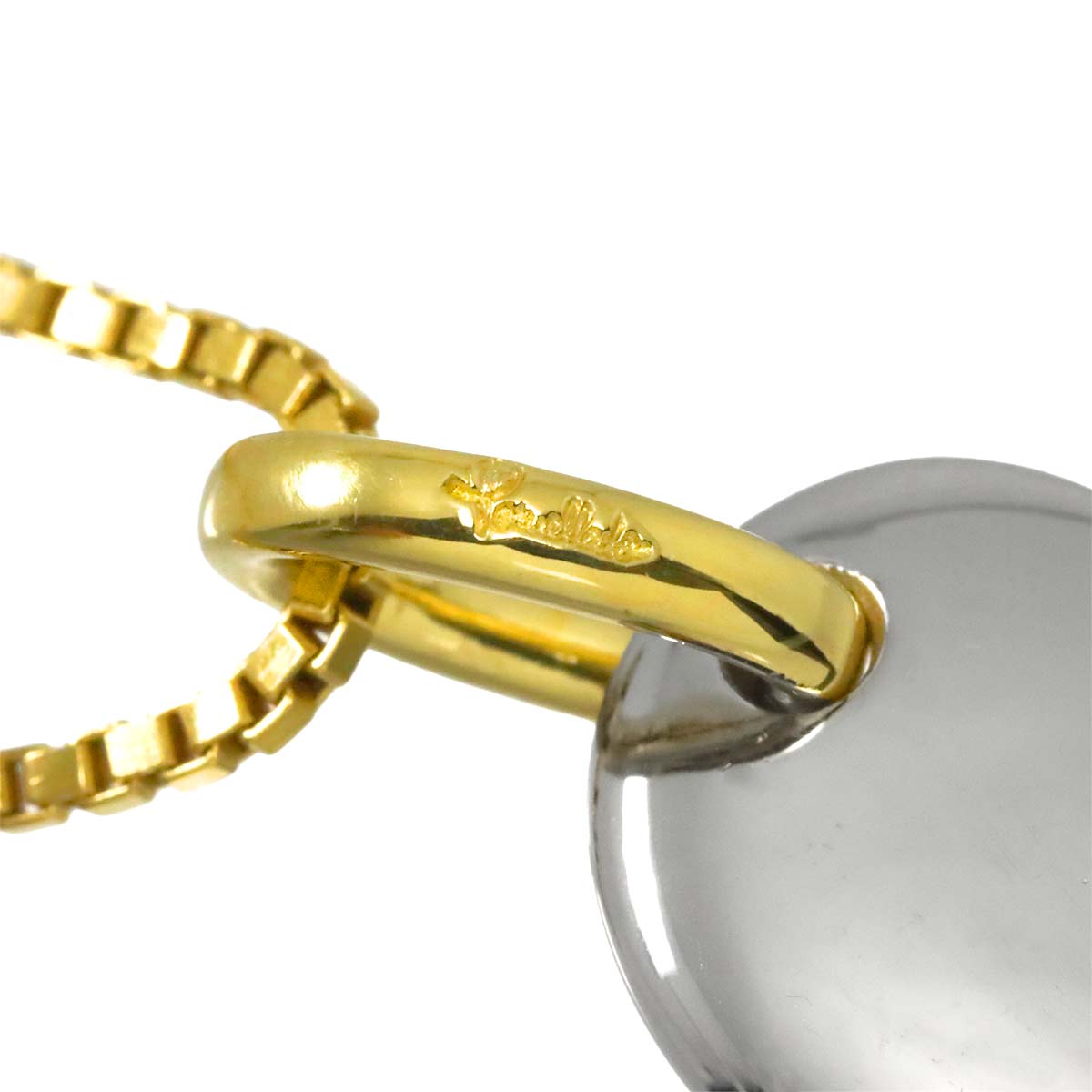 Heart Necklace 18K YG WG 750