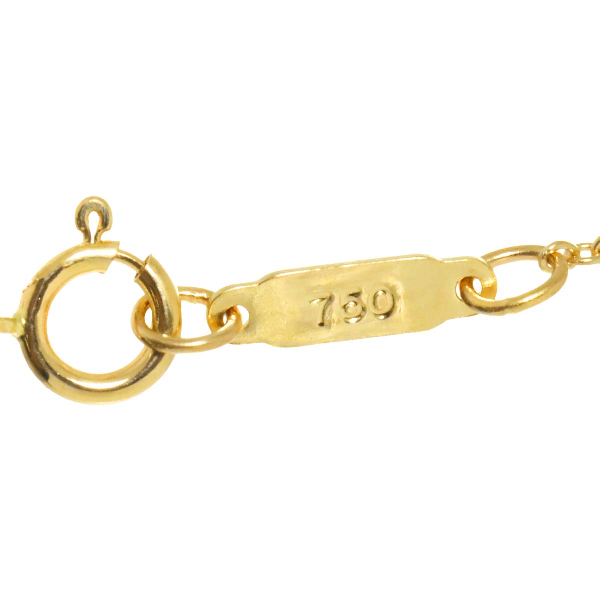 Apple Heart Leaf Necklace 18K Yellow Gold 750