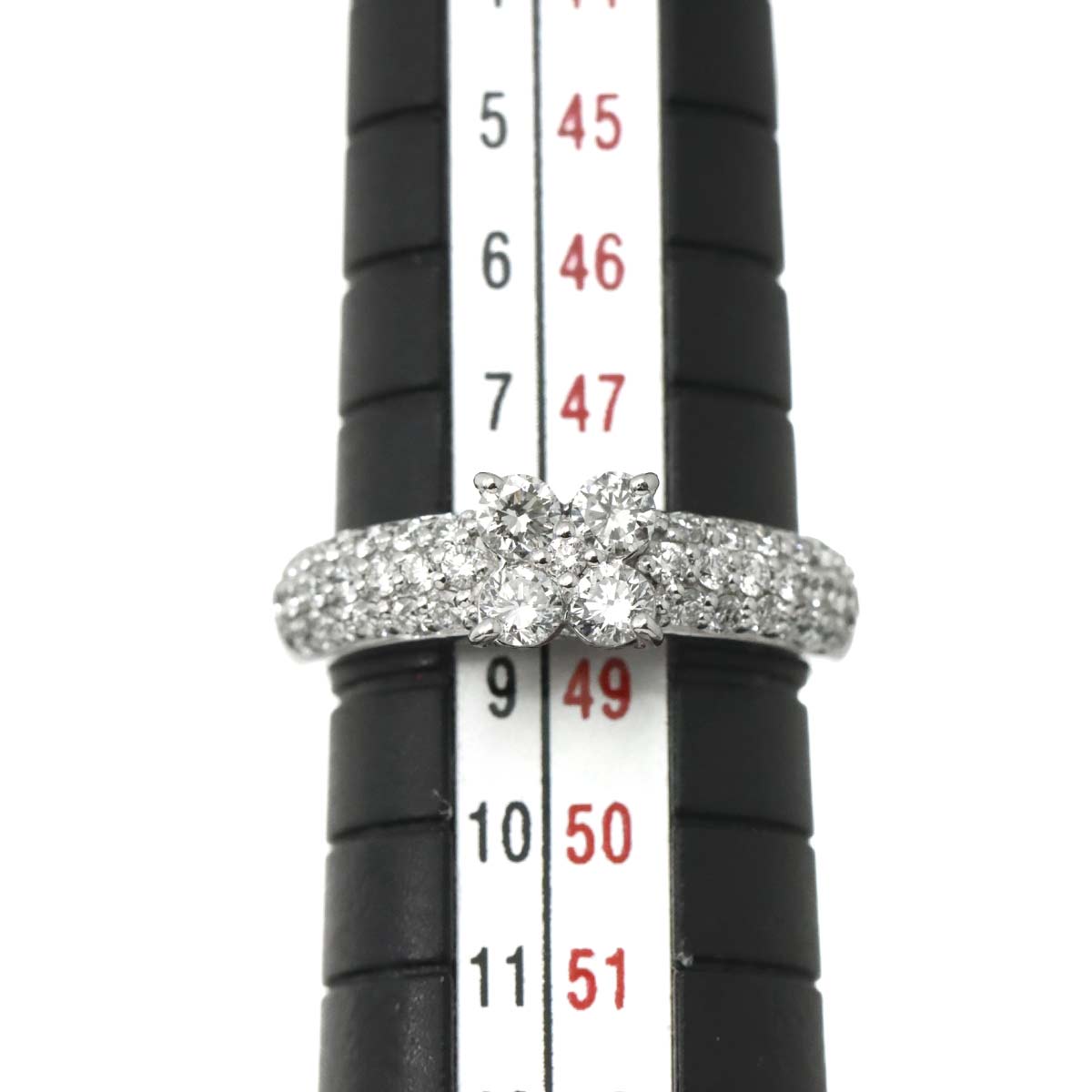 Diamond 0.70ct Ring 18K WG 750 Size4.5(US)