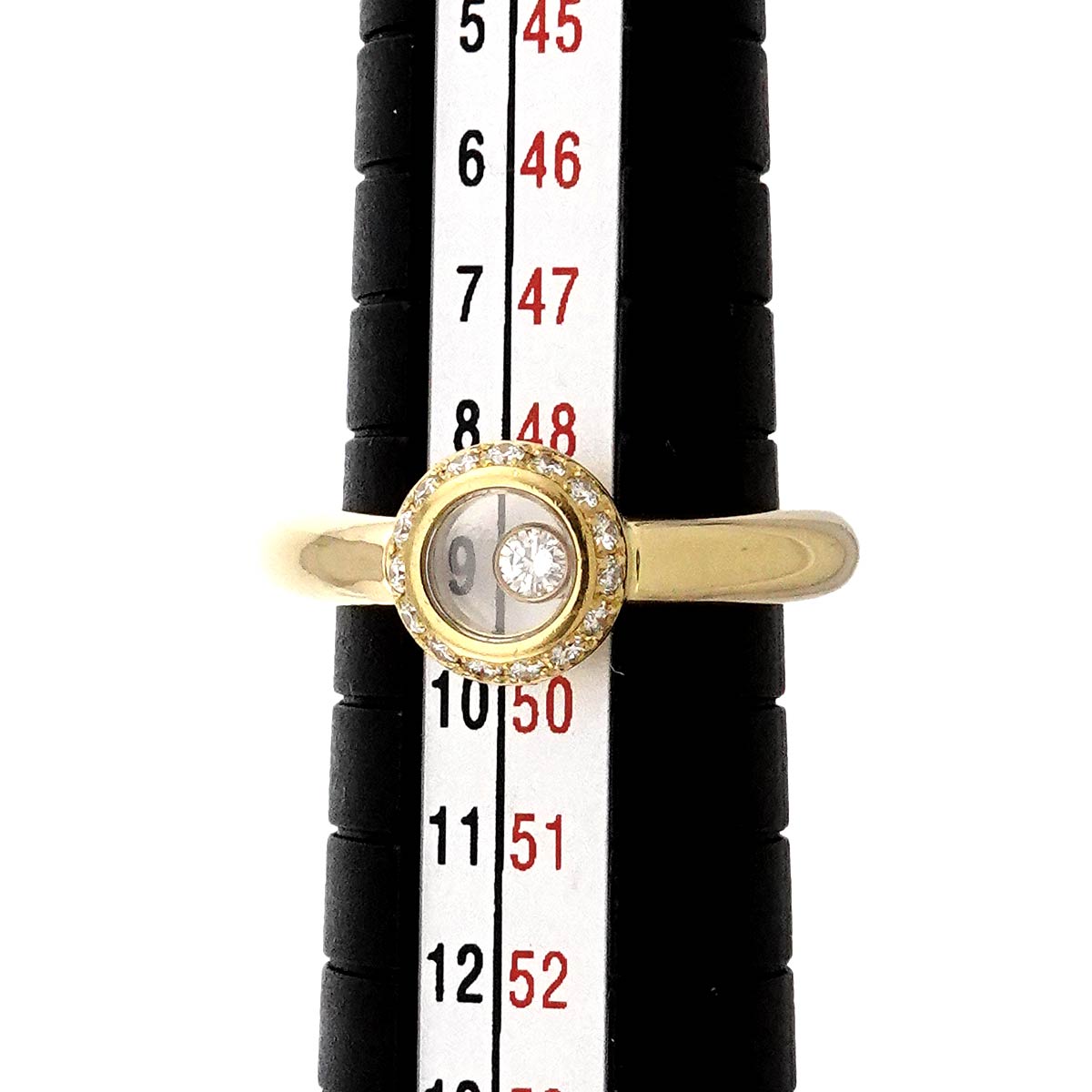 Happy Diamond Ring 18K YG 750 Size4.75-5(US)