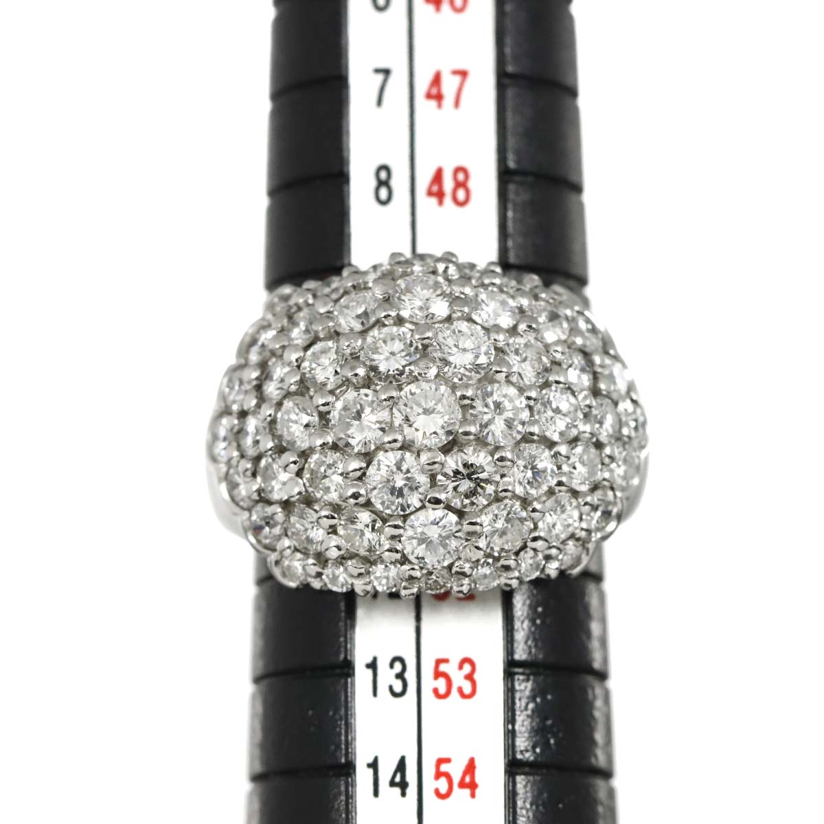 Diamond 2.82ct Ring Pt Platinum size5.25(US)