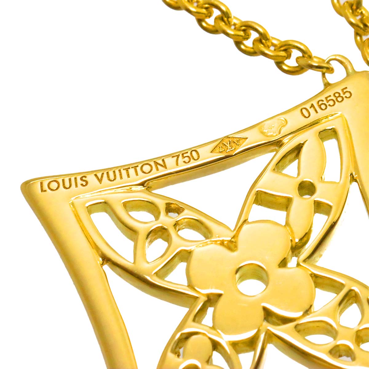 PandanTiff Monogram Necklace 18K YG 750