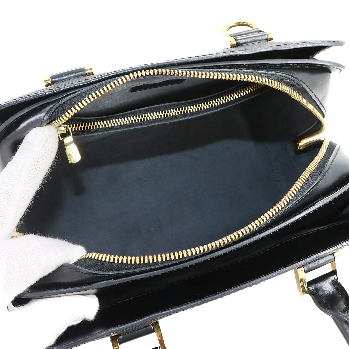 Epi Pont Neuf Hand Bag Leather Noir M52052 Purse