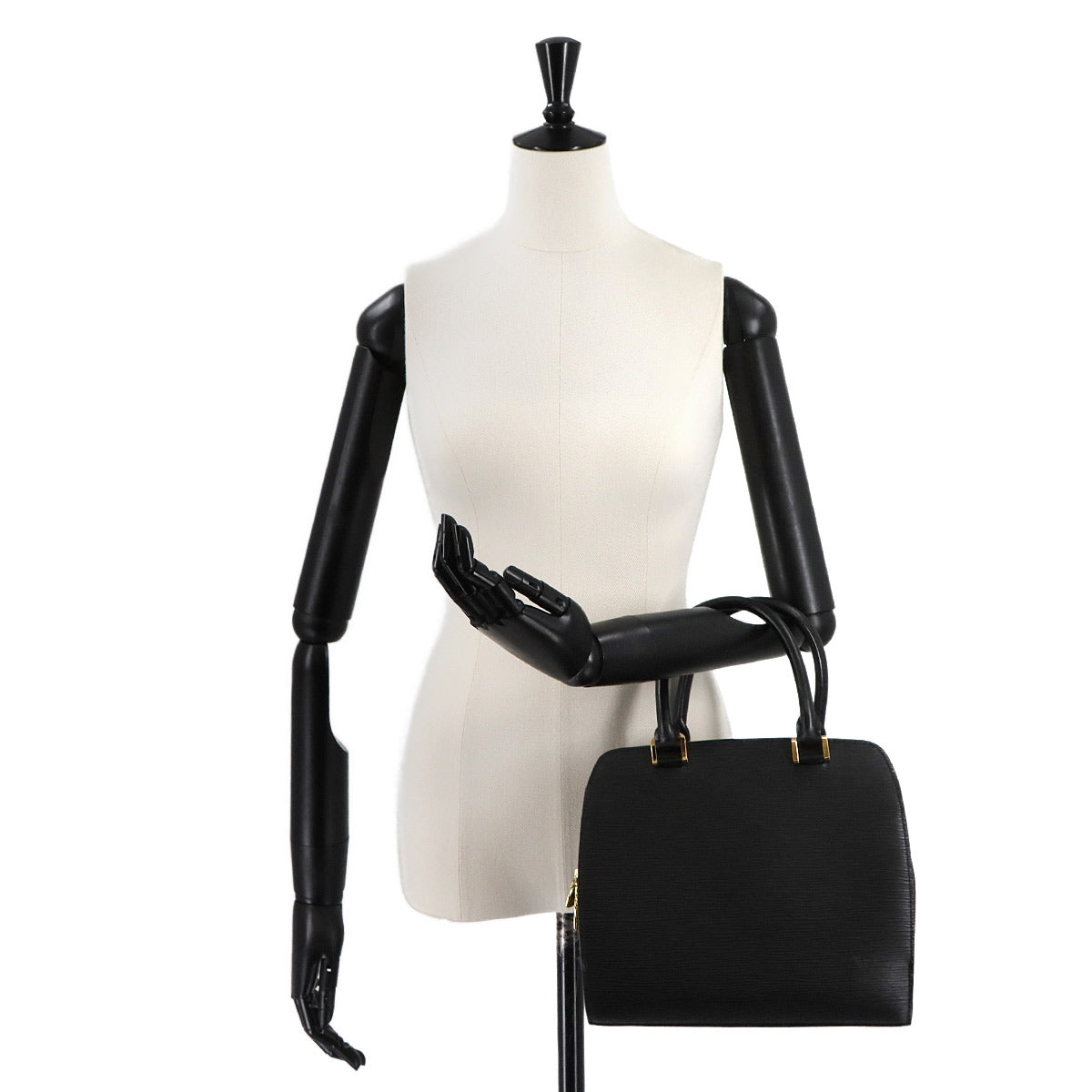 Epi Pont Neuf Hand Bag Leather Noir M52052 Purse