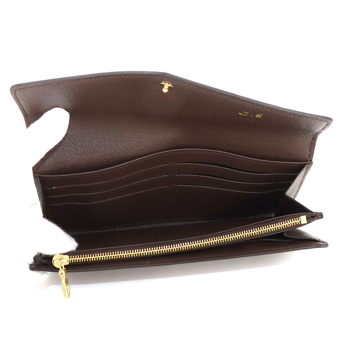 Damier Sarah Wallet Ebene Brown N63209 Purse