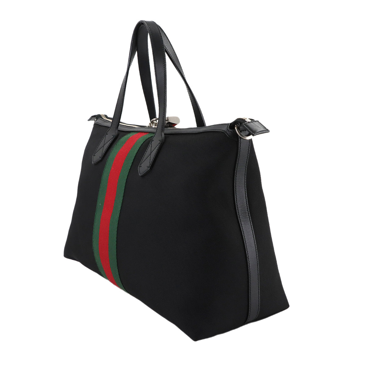 Duffle Tote Shoulder Bag Nylon canvas Black 359261 Sherry Line