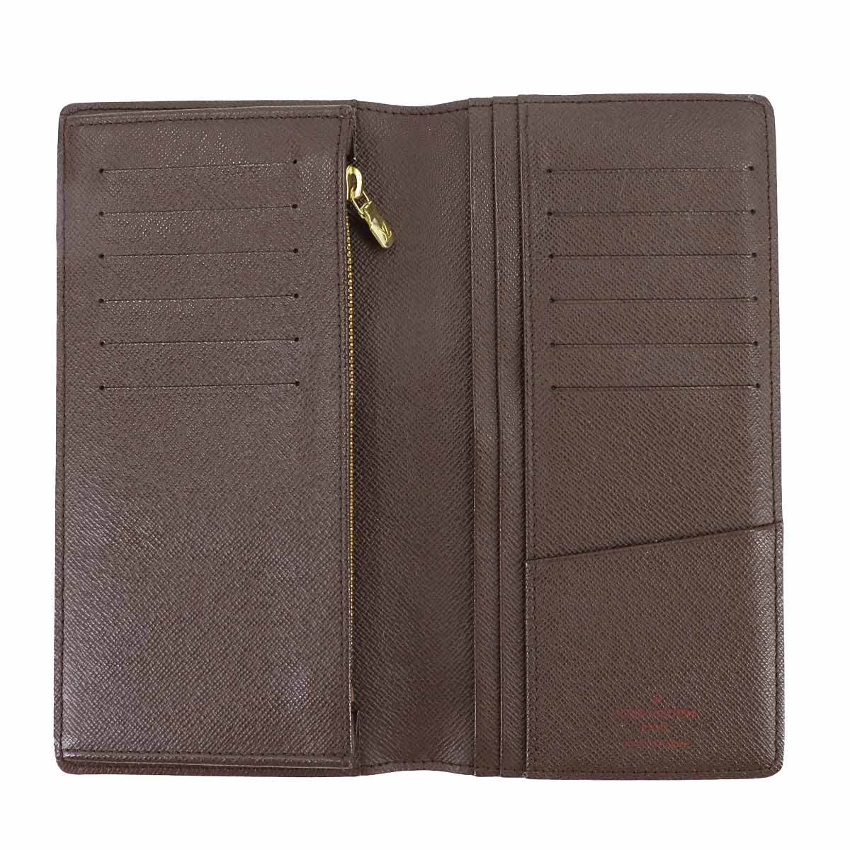 Damier Brazza Wallet Ebene Brown N60017 Purse