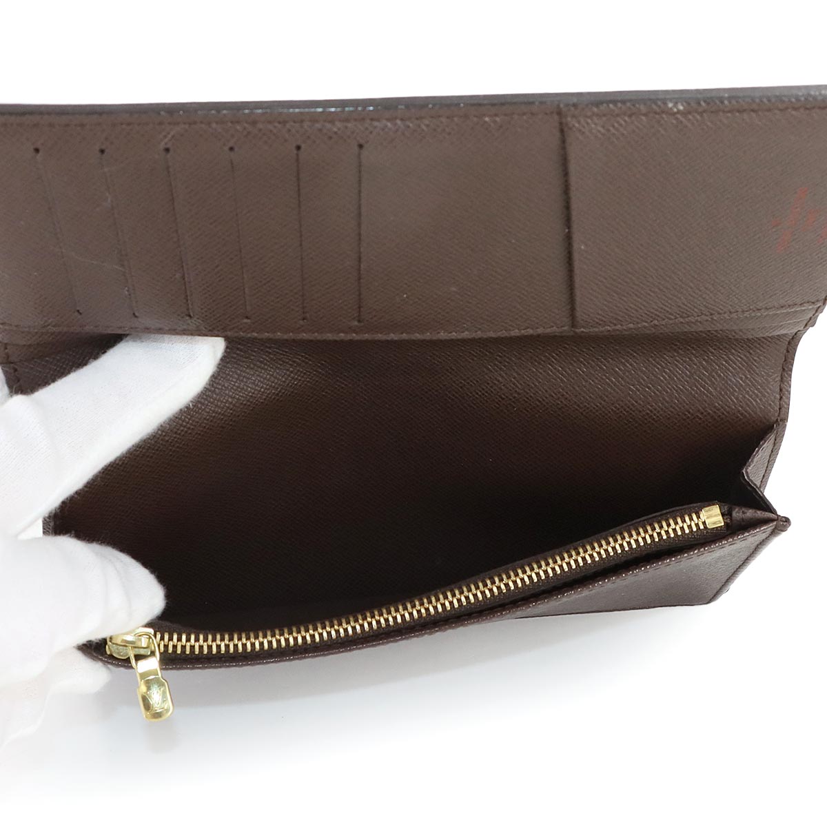 Damier Brazza Wallet Ebene Brown N60017 Purse