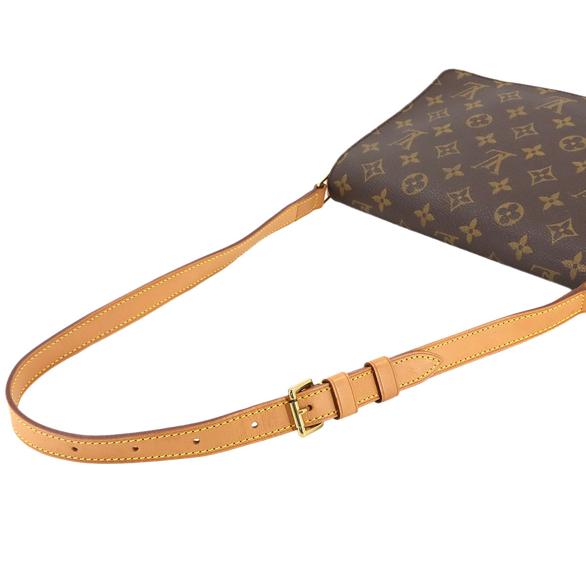 Monogram Musette Tango Short Shoulder Bag Brown M51257