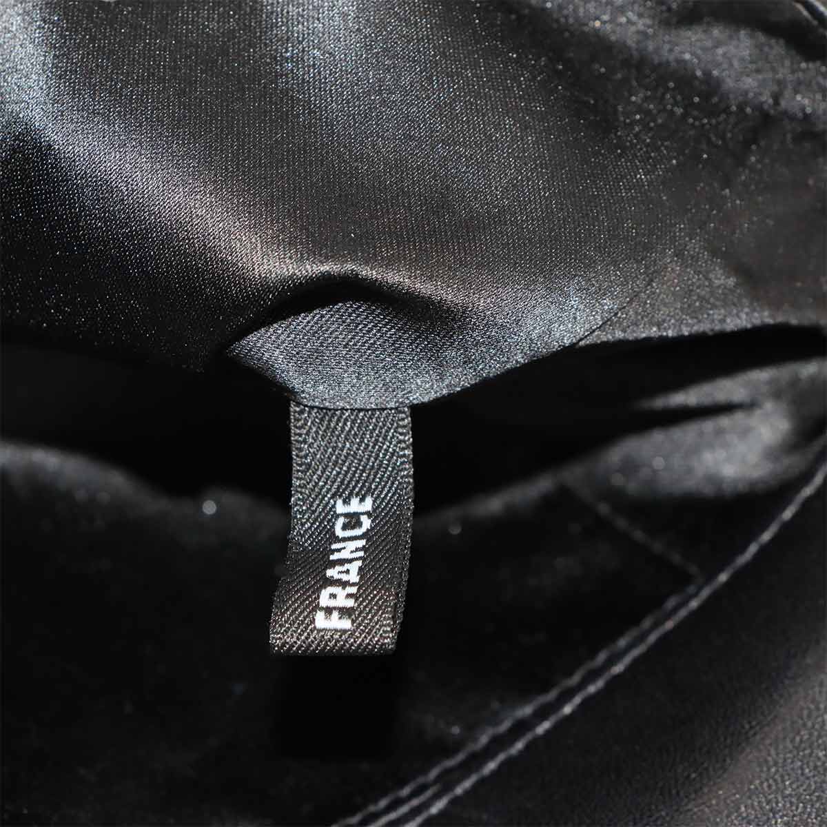 New Travel Line Chain Shoulder Bag Nylon Leather Black A15316