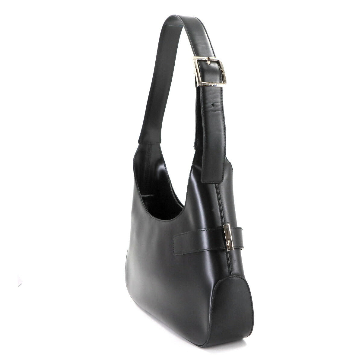Gancini Shoulder Bag Leather Black AQ-21 0170