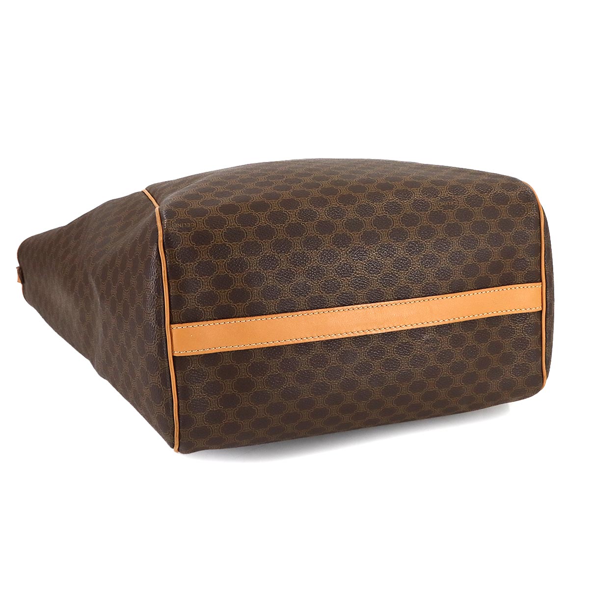 Macadam Shoulder Bag Leather PVC Brown Vintage Purse