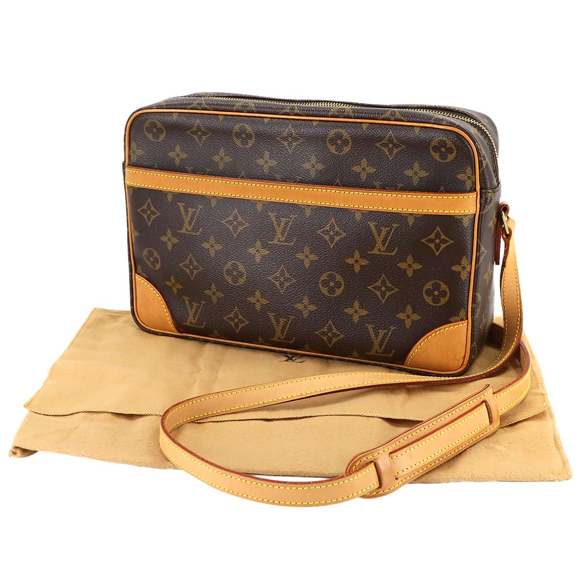 Monogram Trocadero 30 Shoulder Bag Brown M51272 Purse