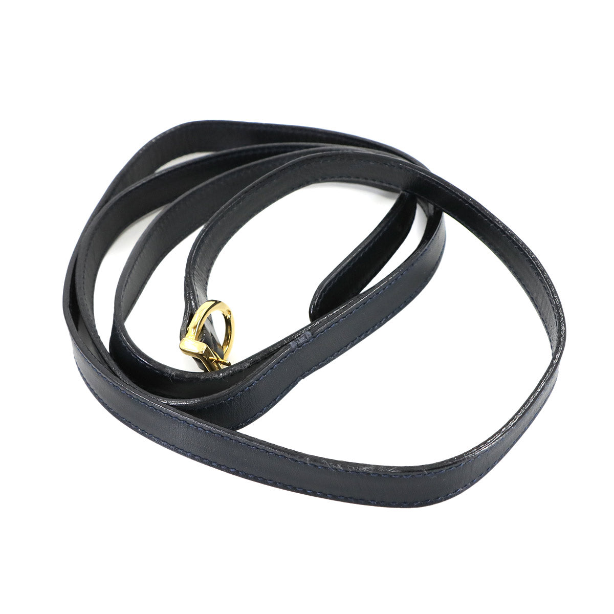 Vara Clutch Shoulder Bag Leather Navy AQ216165