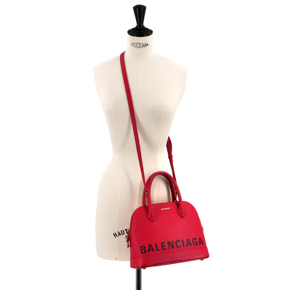 Ville Top Handle S Small 2way Hand Shoulder Bag Red 550645
