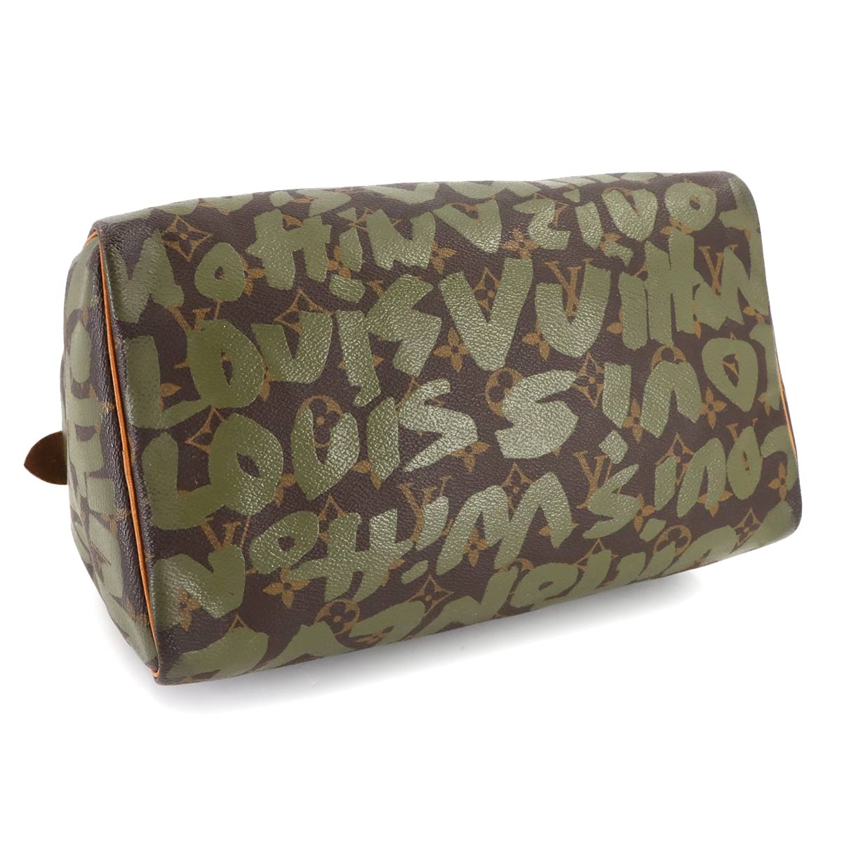 Monogram Graffiti Speedy 30 Hand Bag Khaki M92194 Purse