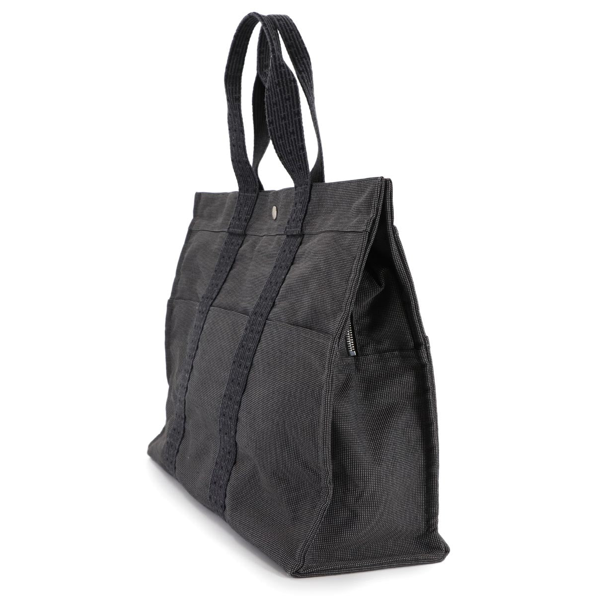 Herline Tote GM Bag Canvas Gray Purse