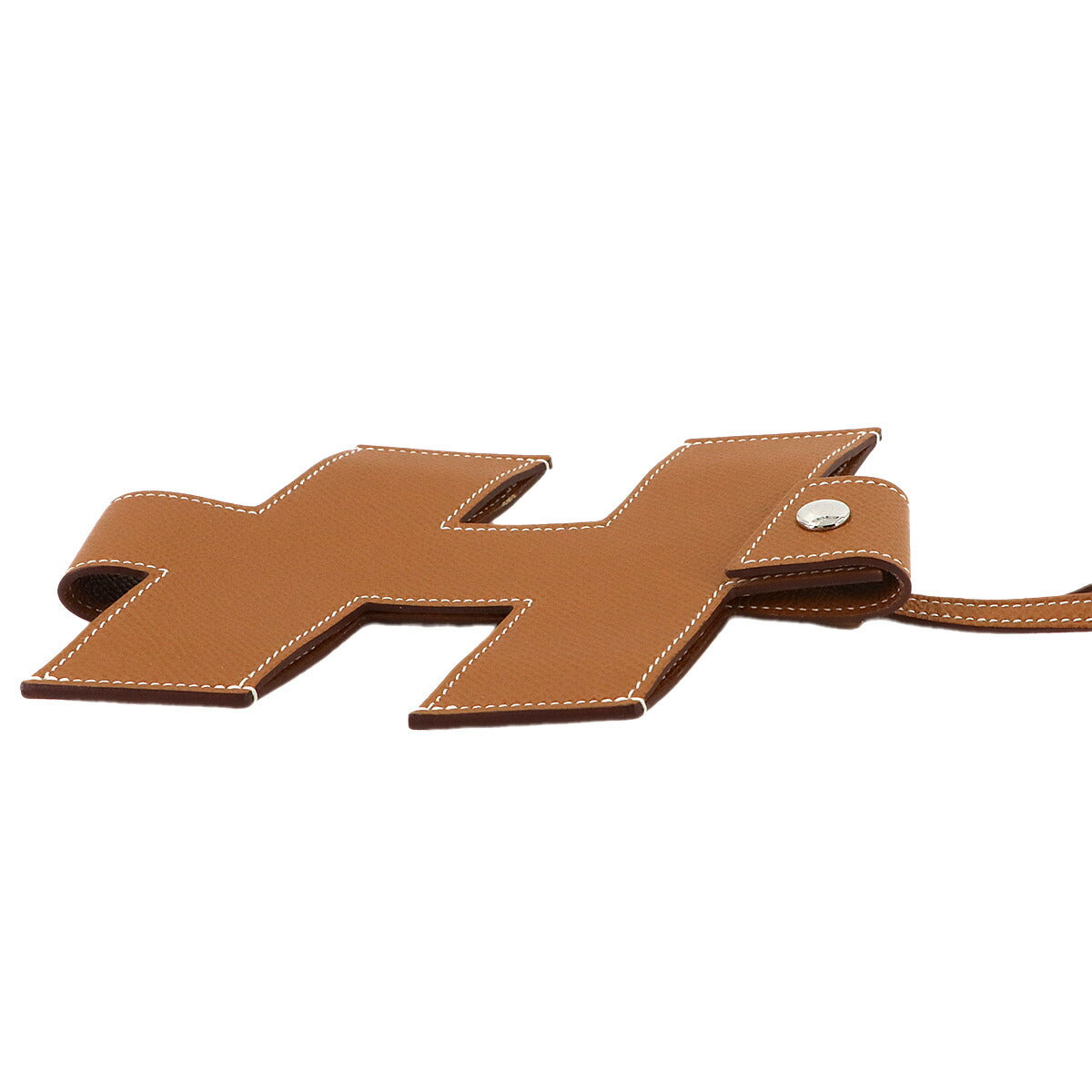 H Tag Phone Holder Phone Case Epsom Gold Brown 90307584