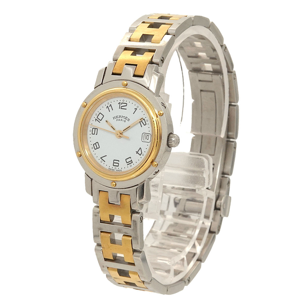 Clipper CL4 220 Quartz Date White Dial Ladies Watch