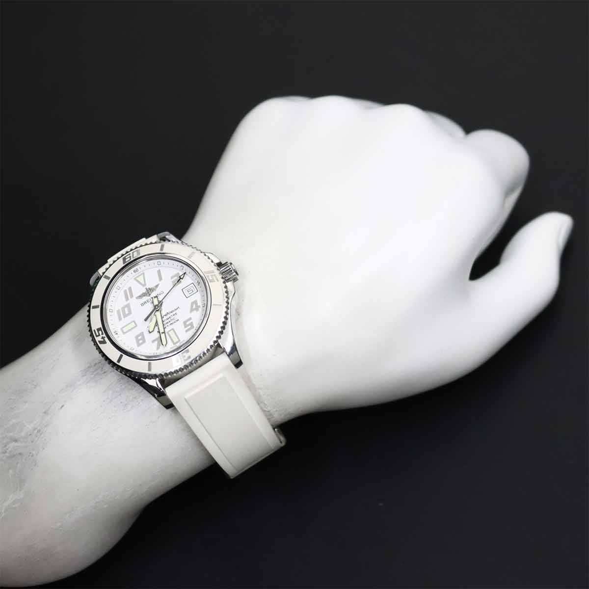 Super Ocean 42 A17364 Black Dial Automatic Mens Watch