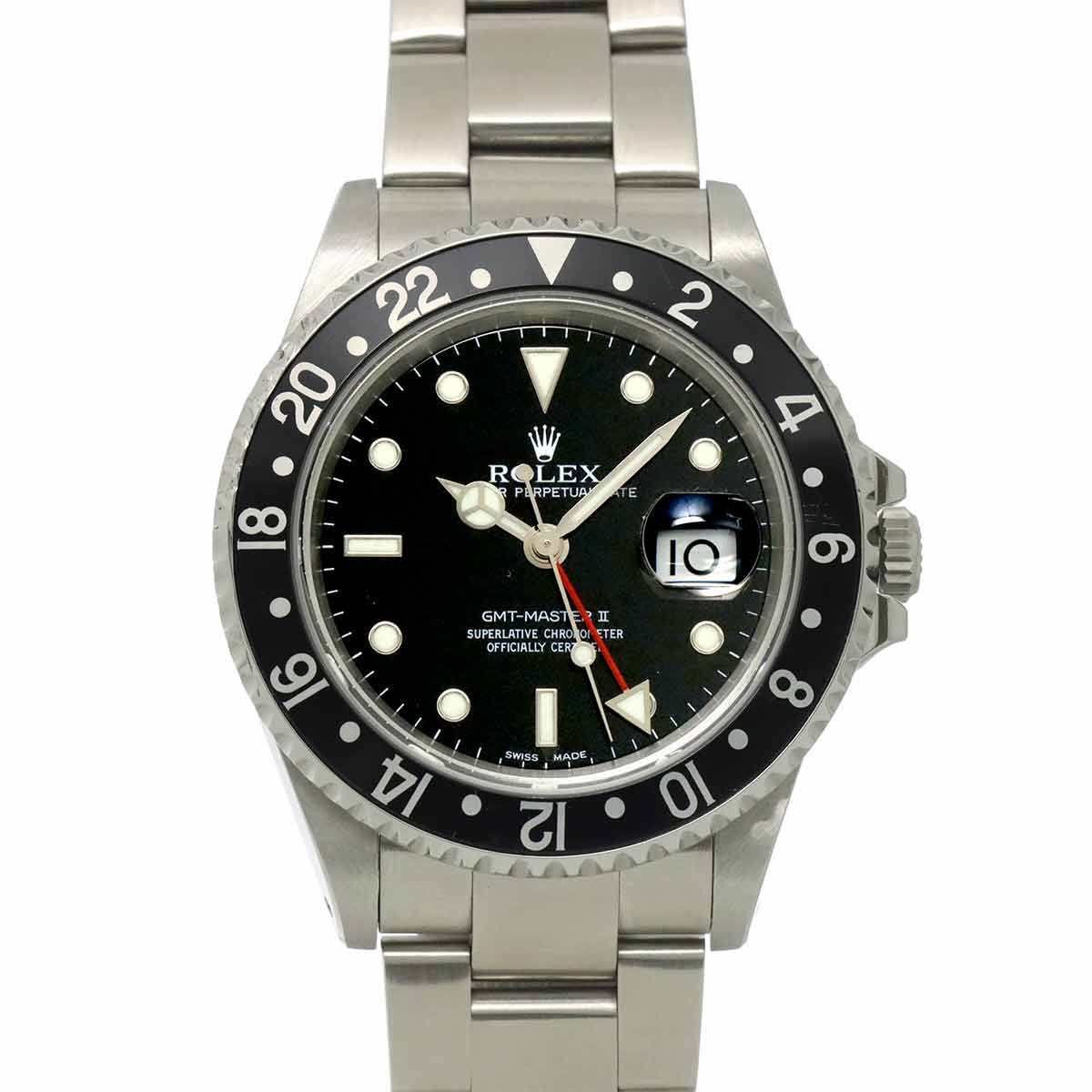 GMT Master II 16710 Serial Y Date Black Dial Mens Watch