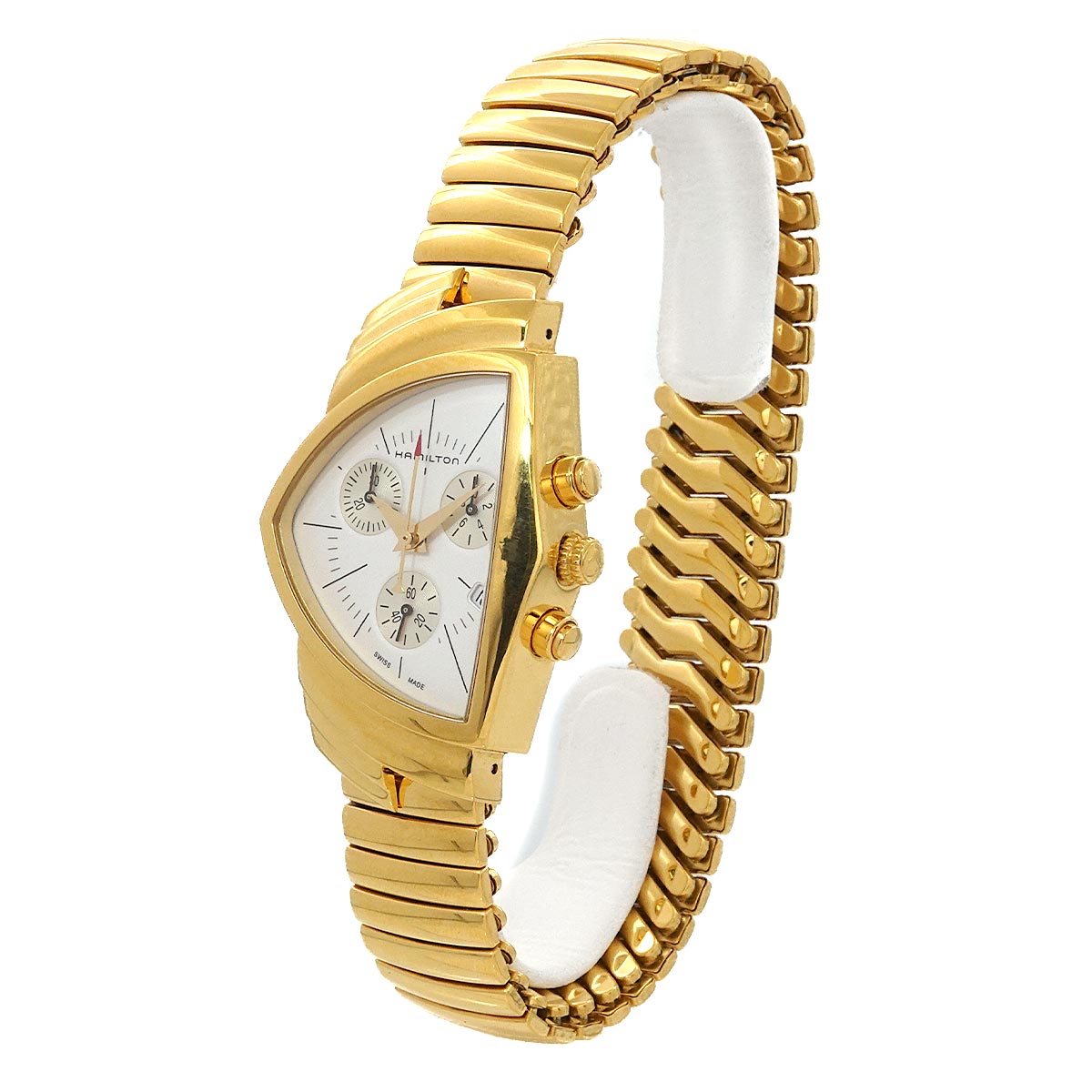 Ventura H244220 Chronograph Quartz Black Silver Mens Watch