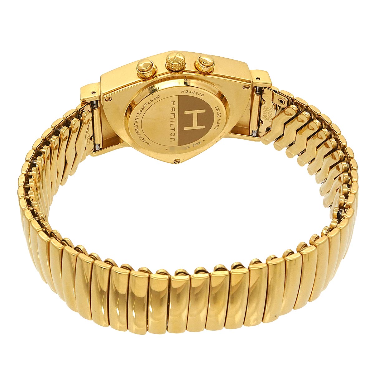 Ventura H244220 Chronograph Quartz Black Silver Mens Watch