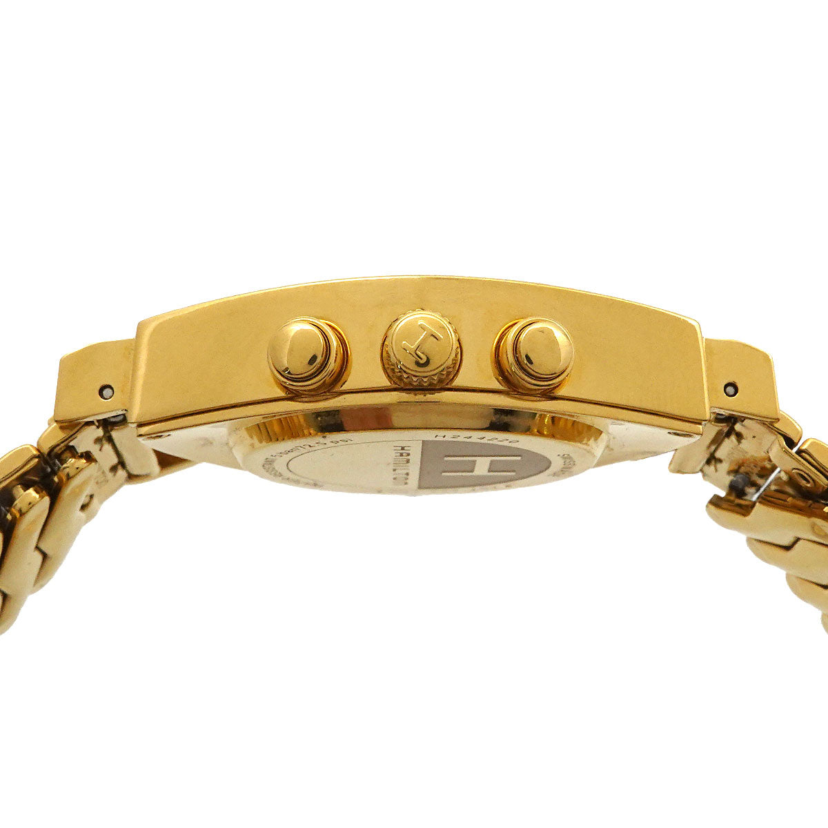 Ventura H244220 Chronograph Quartz Black Silver Mens Watch