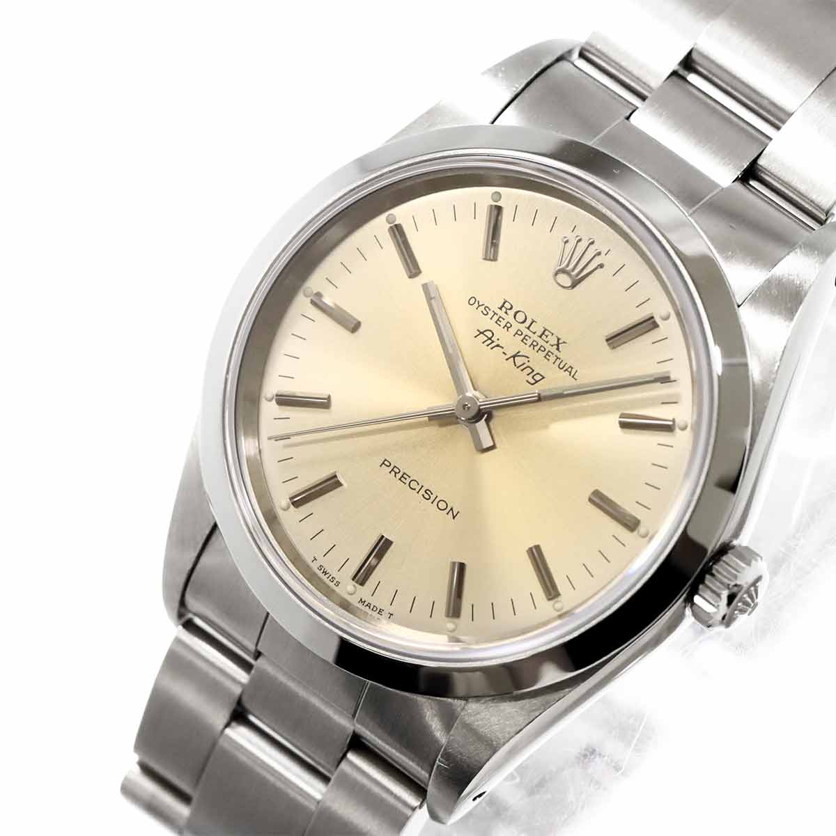 Air King 14000 Serial N Automatic Silver Dial Mens Watch
