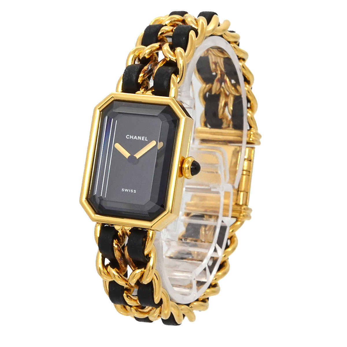 Premiere Size M H0001 Vintage Quartz Black Dial Ladies Watch