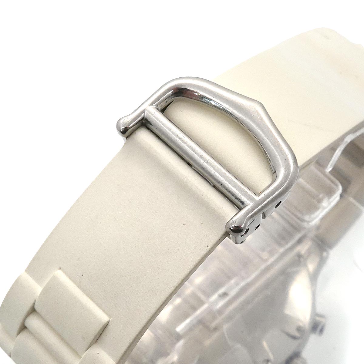 Must 21 Chronoscaph W10184U2 Date Quartz White Dial Mens