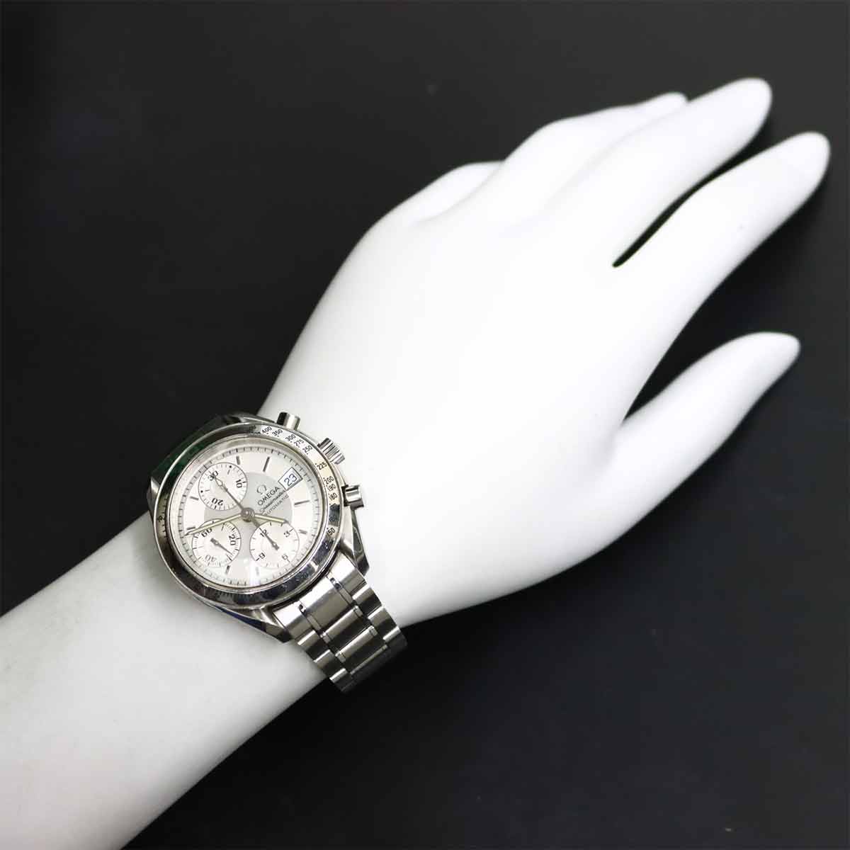 Speedmaster Date 3513 30 Chronograph Automatic Silver Dial Mens