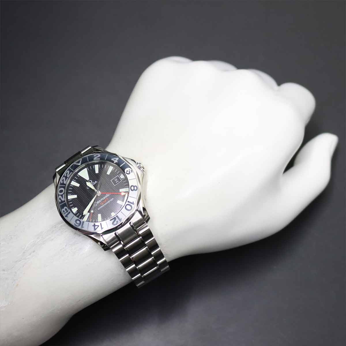 Seamaster 300 GMT 2234 50 Automatic Date Black Dial Men Watch